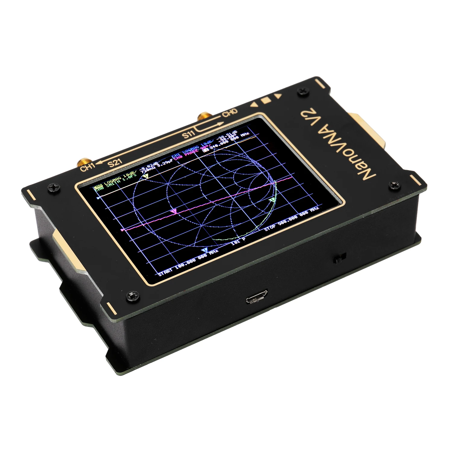 Векторный анализатор сети 3G S A 2 NanoVNA V2 цифровой нано тестер MF HF VHF UHF USB логической