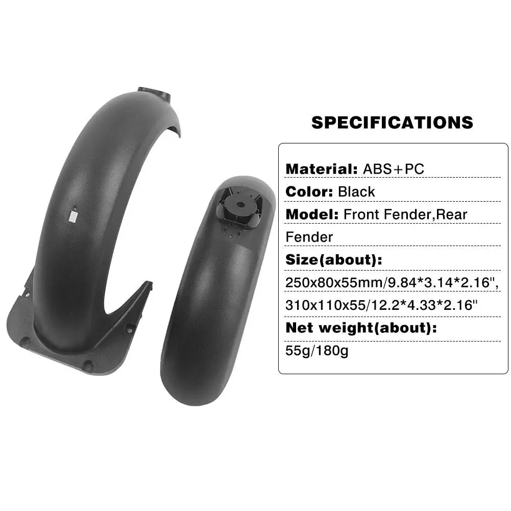 Передний/задний брызговик для шин запасные части Xiaomi G30 черный комплект