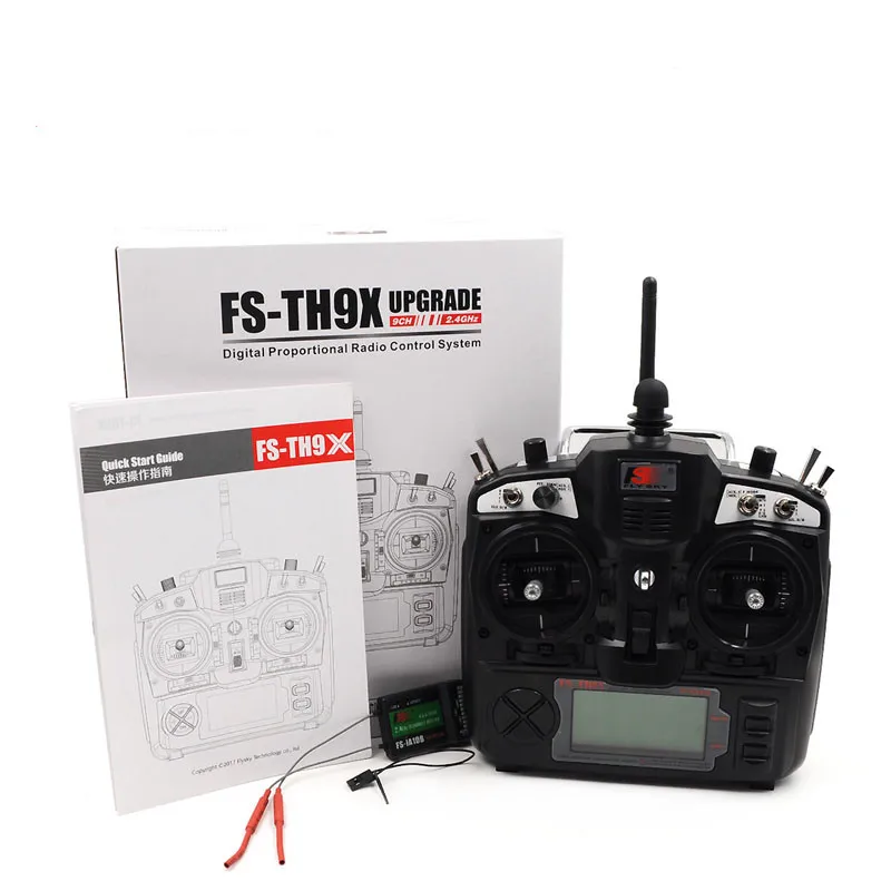 Передатчик Flysky FS TH9X 9 каналов 2 4 ГГц с приемником IA10B | Игрушки и хобби
