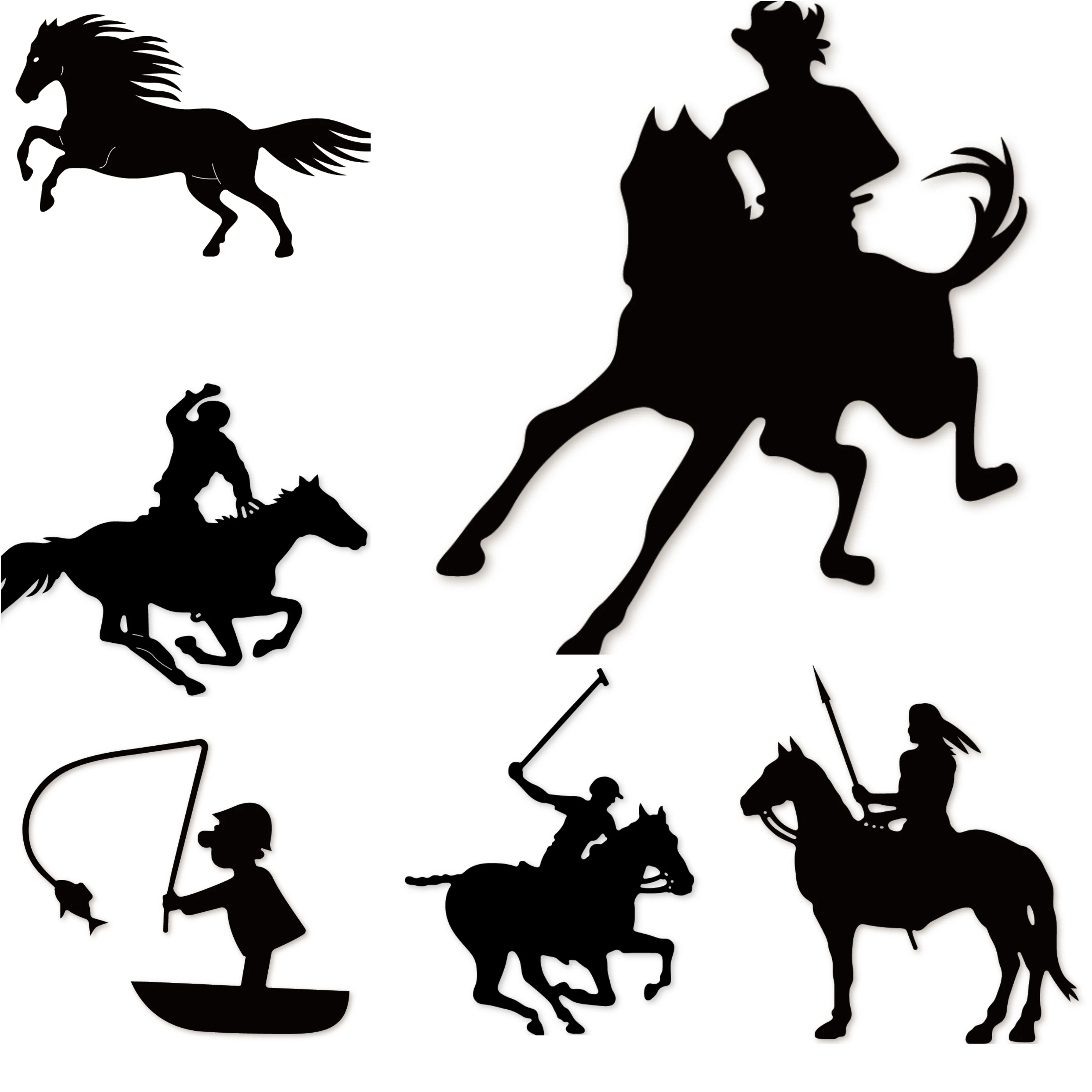 

Metal Cutting Dies riding horse fishing 2020 new arrival craft die Stencil For DIY Scrapbooking Paper/photo Cards Embossing Dies