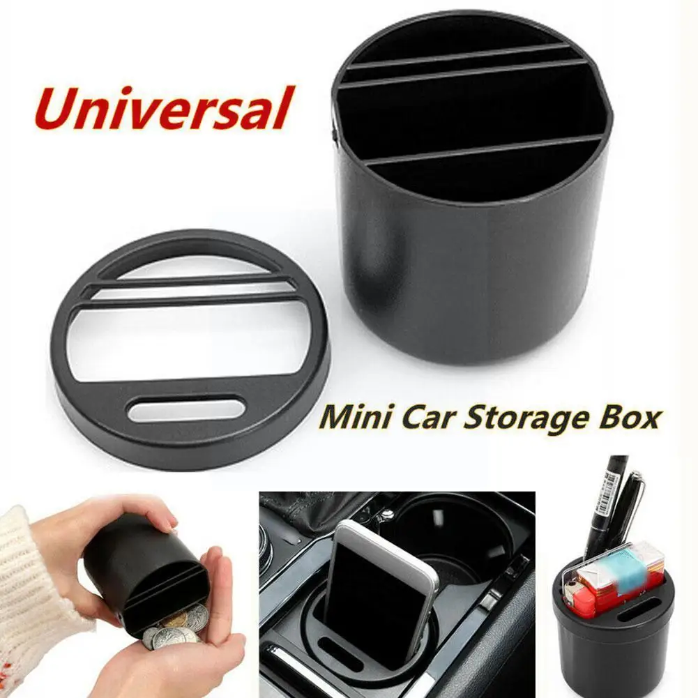 

Car Armrest Box Cigarette Coin Card Holder Storage Car Cup Box Storage Car-styling Organizer Box Accessories Auto Auto E9f5