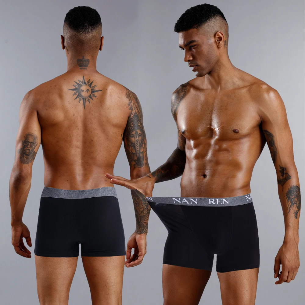 4/5pcs Boxer Men Underpants man Men's Panties Men Boxers Underwear 100% Cotton Boxershorts Calzoncillos Hombre Large Size Soft