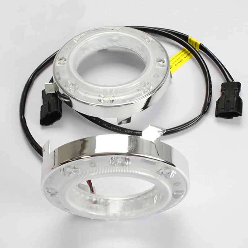 Дневные ходовые огни LED DRL 12 В для Subaru Forester 2009 2010 2011 2012 с синим указателем поворота фары и бамперные лампы, светодиодные дневные огни.