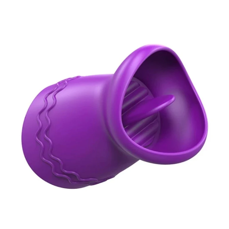 Вибратор для взрослых с сосущим языком фаллоимитатор присоской сосков