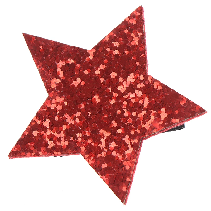 

1Pcs Star Shape Metal Children Snap Hair Clips Barrettes Girls Cute Hair Bobby Pins Hair Accessories Kids Candy Color Hairpins