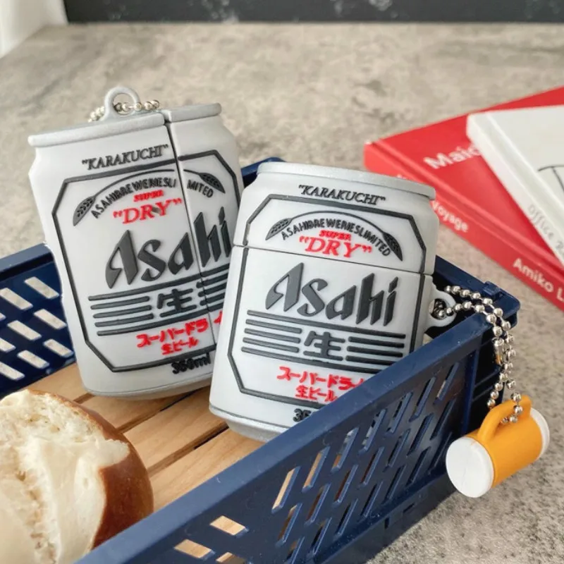 

Beer Drinks Case for AirPods Pro Cute Cover Silicone Bluetooth Earphone Protective Case for AirPods 1 2 with Keychain 3D