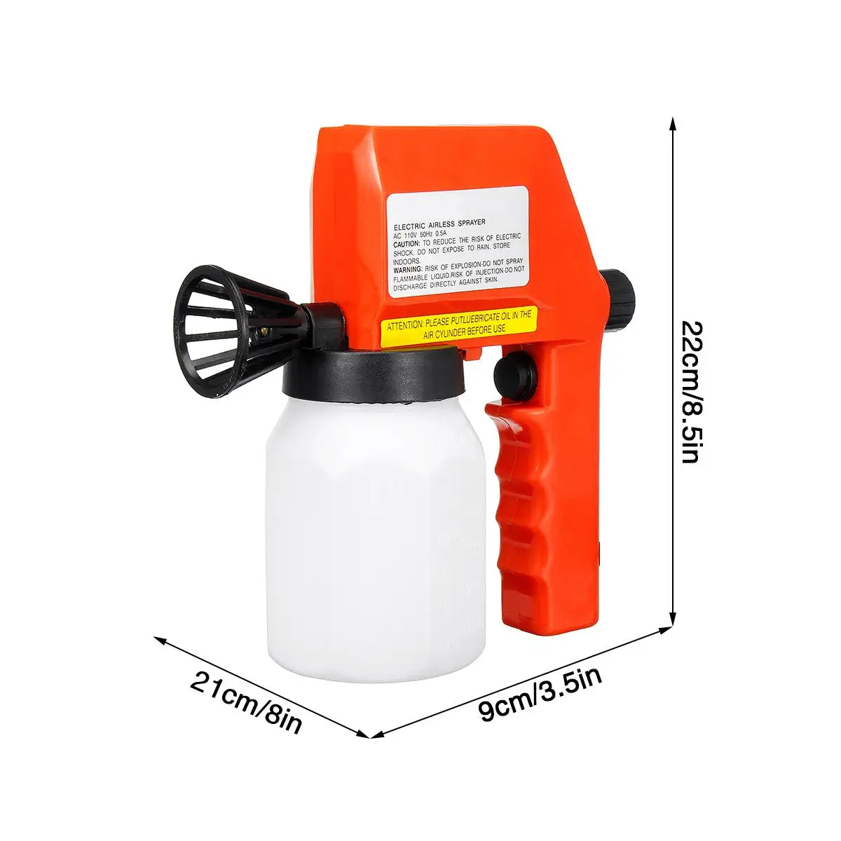 

110V/220V Household DIY Electric Spray Gun with 600mL Capacity and Funnel for Painting Works / Furniture Painting 600ml
