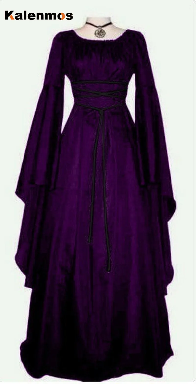 Платья на Хэллоуин для женщин средневековый дворец маскарадные костюмы Карнавал