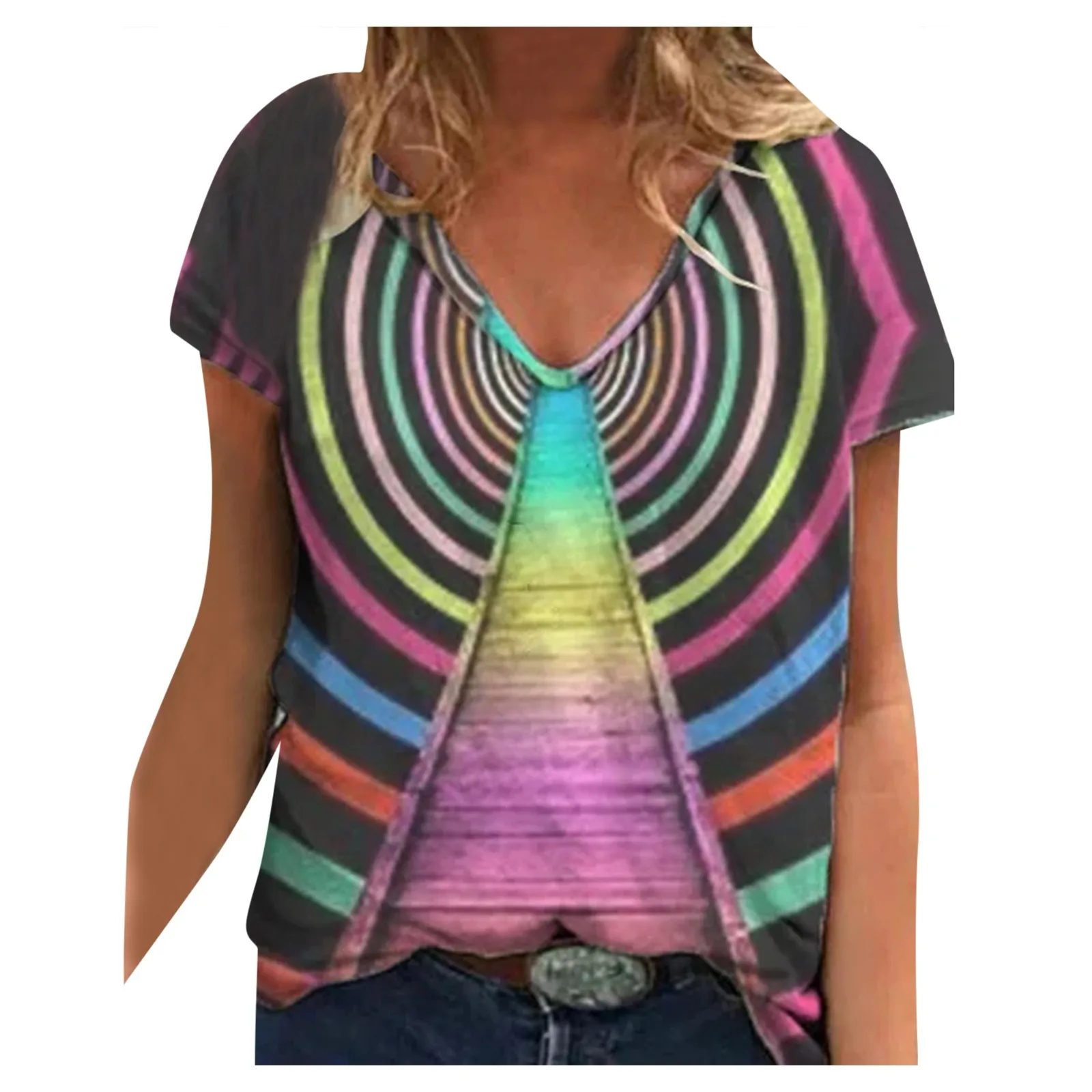 

Women's Shirt Summer Fashion Loose Summer Streetwear Print Color Breathable New Style Short Sleeve Shirt Comfort Women's Shirts