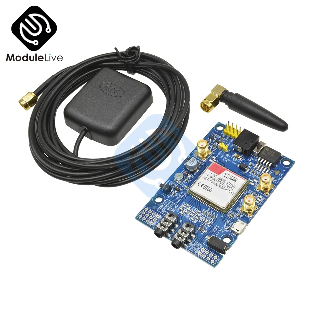Модуль SIM808 GSM GPRS GPS макетная плата SMA с антенной для Arduino | Инструменты