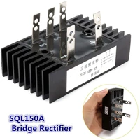 1pc 3 phase diode bridge rectifier 150a 1000v 1600v sql150a 200degree aluminum module electronic components supplies