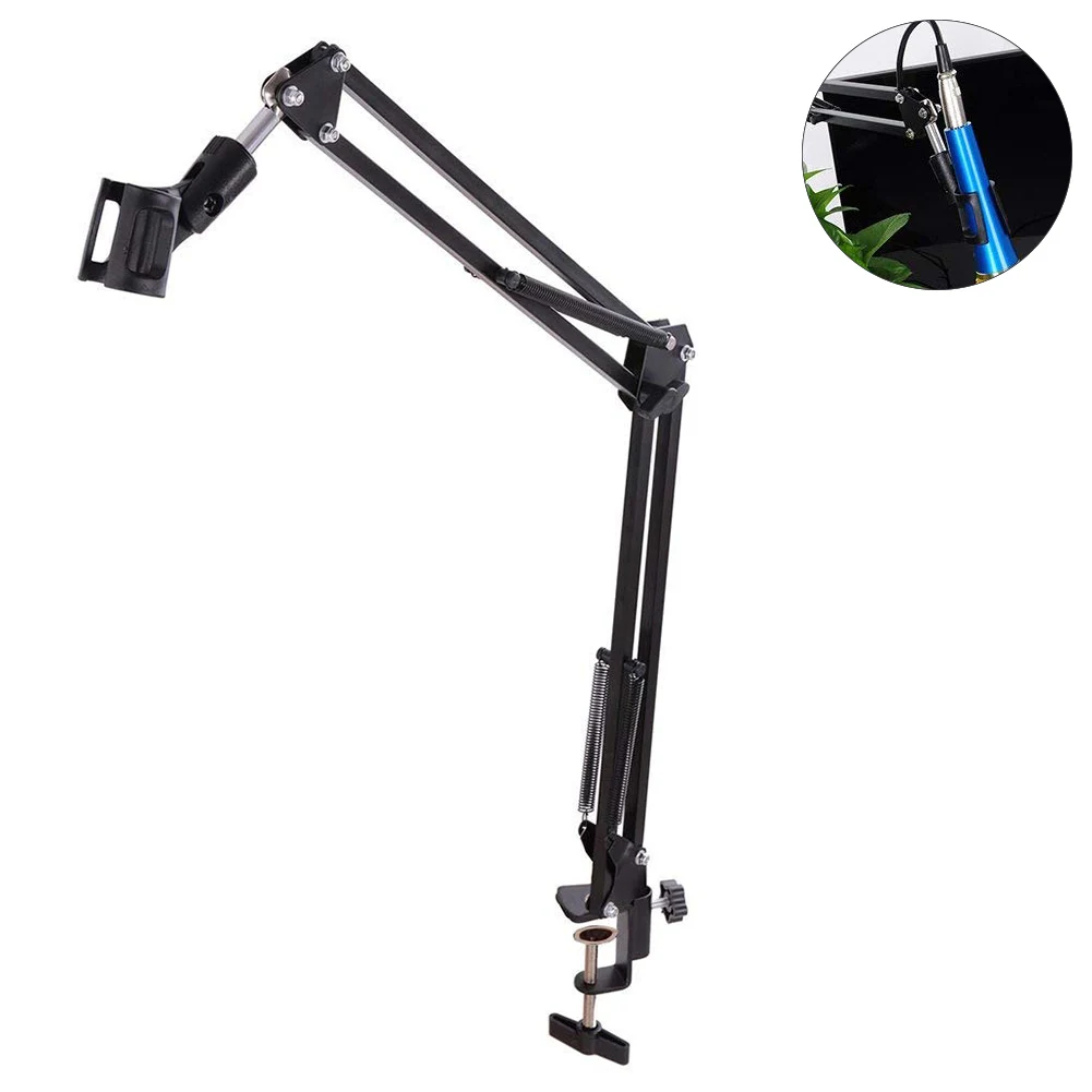 

Microphone Stand Holder Arm Professional Studio Adjustable Mic Stand Clip Table Mounting Clamp Recording Computer K Song Studios
