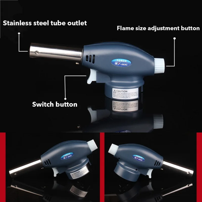 Металлический фонарь для пистолета газовая зажигалка газовой сварки Бутан