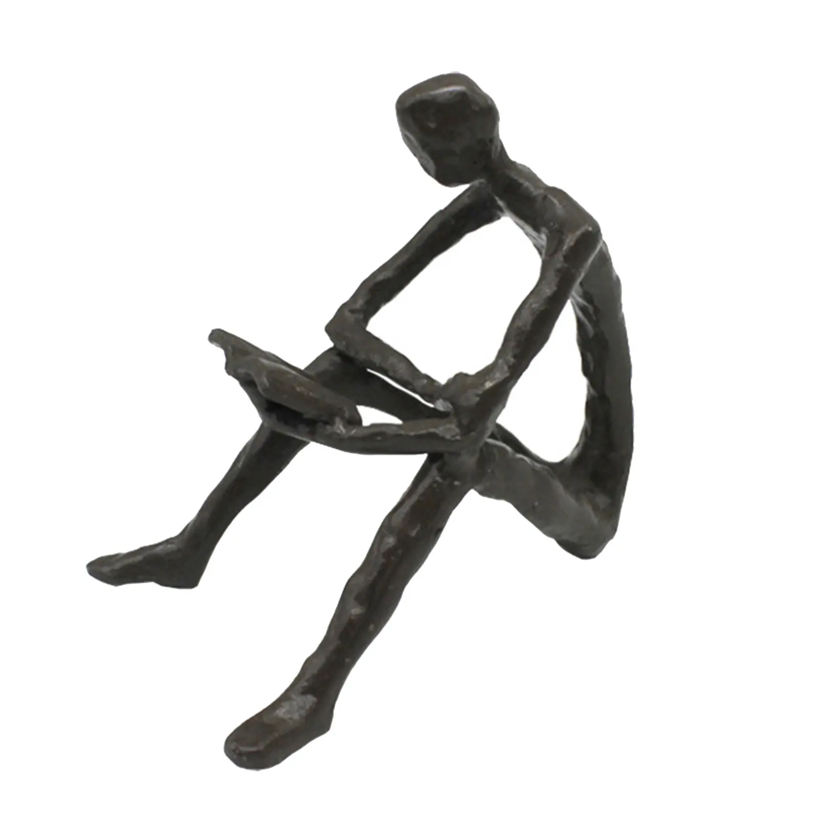 

Gift Modern Abstract Home Decor Ornament Metal Desktop Reading Bookshelf Decoration Sculpture Office Art Craft Free Standing