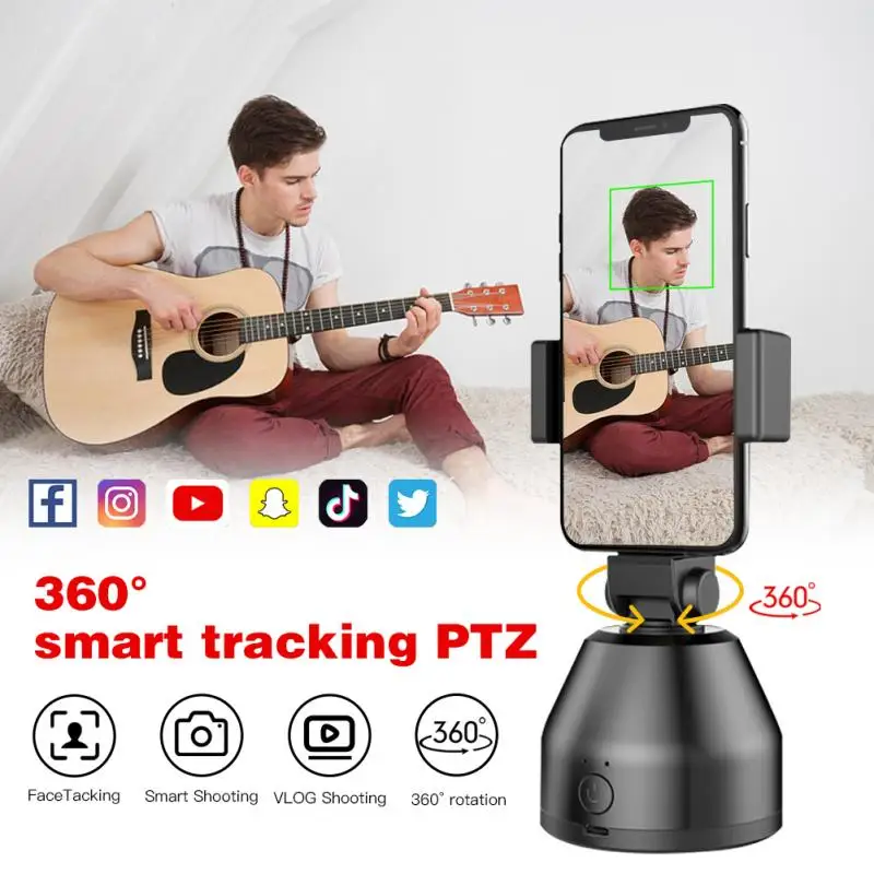 

Auto Face Tracking Gimbal Stabilizer Smart Shooting Holder 360° Rotary Phone Gimbal For Live Vlog Video Recording Selfie Stick