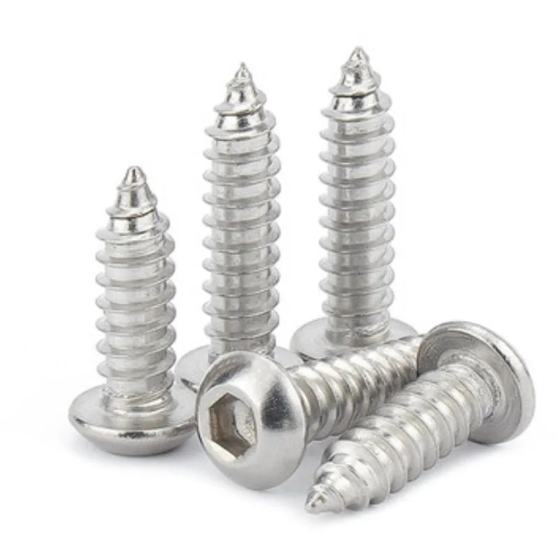 

M3 M4 M5 M6 Саморезы с шестигранной головкой и шестигранной головкой из нержавеющей стали 304, винт с шестигранной головкой по дереву