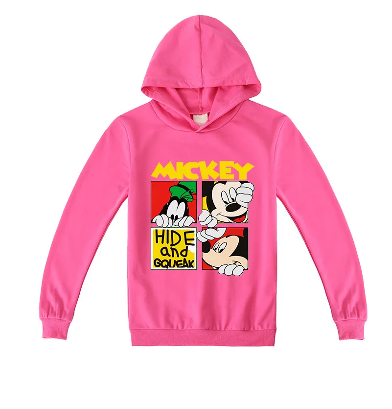 Детское хлопковое пальто с капюшоном и принтом Микки Минни Маус | Мать ребенок