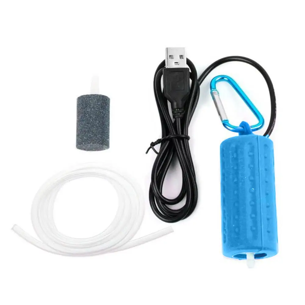 4 цвета миниатюрный аквариум с USB Oxygen Air аэрационный насос тихий бесшумный для