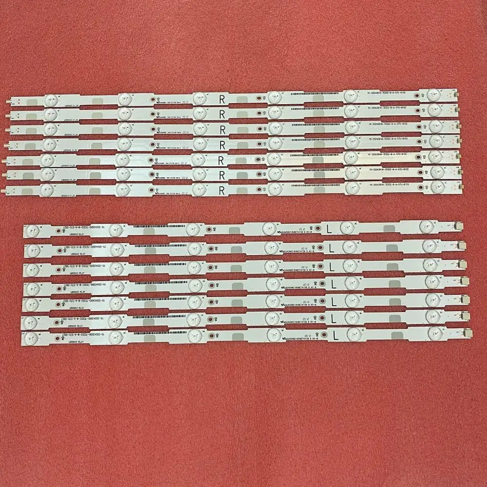 2 шт. 54LED светодиодная подсветка полосы бар для Samsung UN65MU6290VXZA UN65MU6290 BN96-44814A SEC 65 2X54 3030C