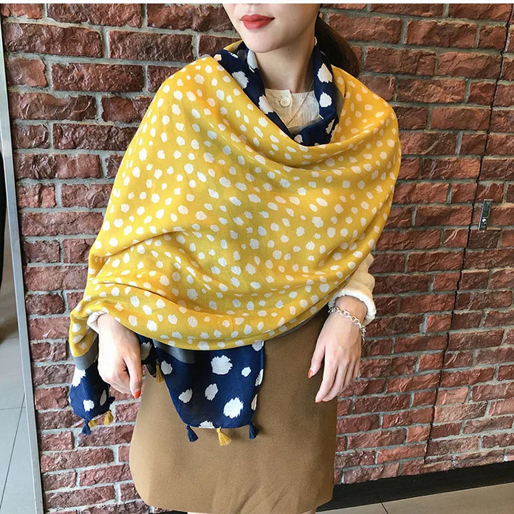 style 14 KYQIAO головной платок, новинка, женский, для девочек, весна, осень, дизайнерский, длинный, богемный, этнический, мягкий, с принтом, шарф, накидка с кисточками, шаль, палантин - Цвет: style 14