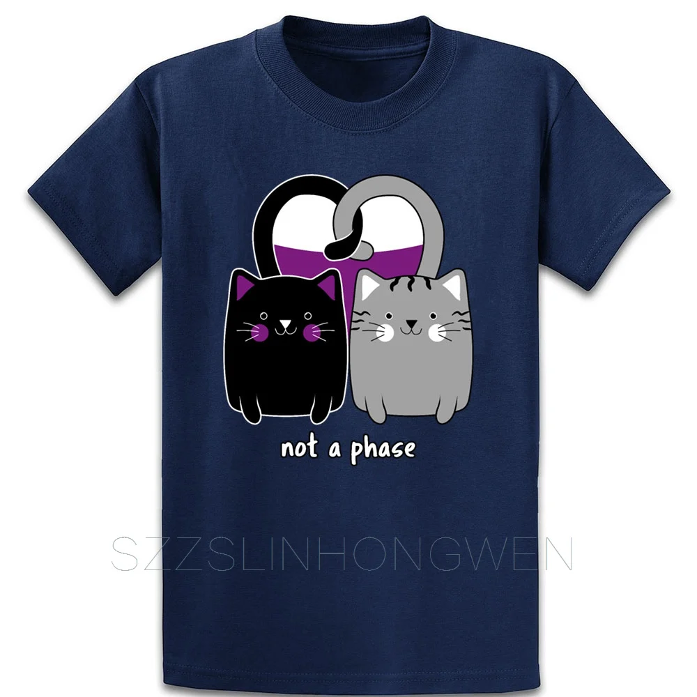 Asexual кошка сердце забавная Ace Pride Футболка короткий рукав буквы Солнечный свет О образным вырезом Весна здание печатных Письма рубашка
