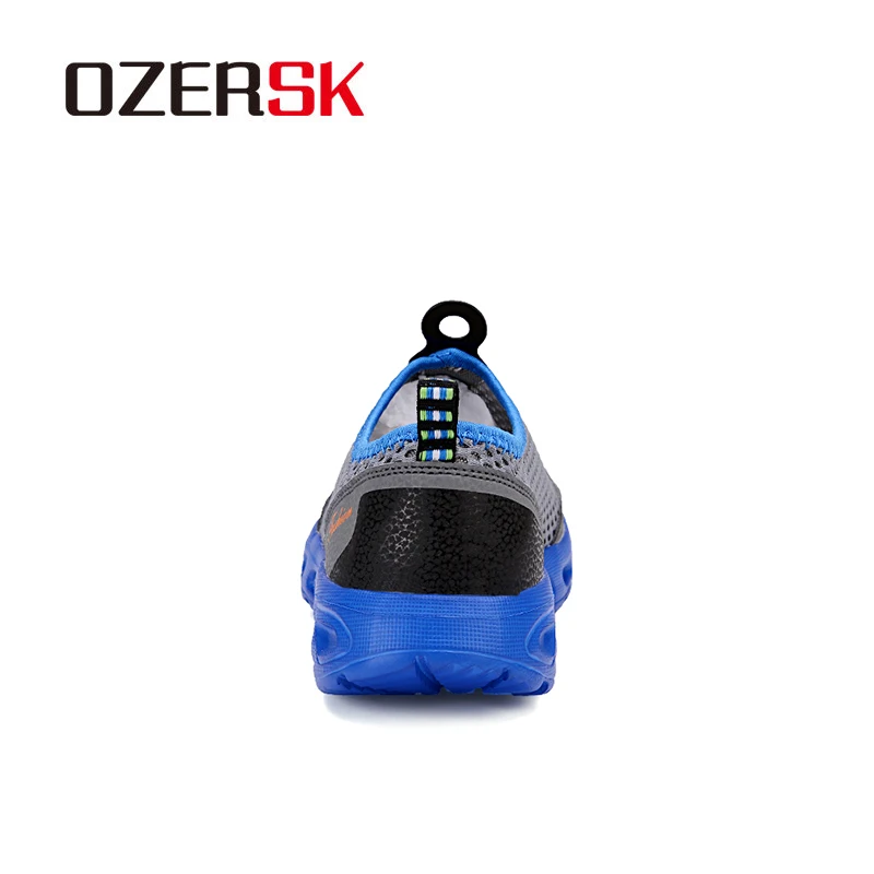 Мужские сетчатые туфли OZERSK повседневные Мягкие лоферы без застежки дышащие для