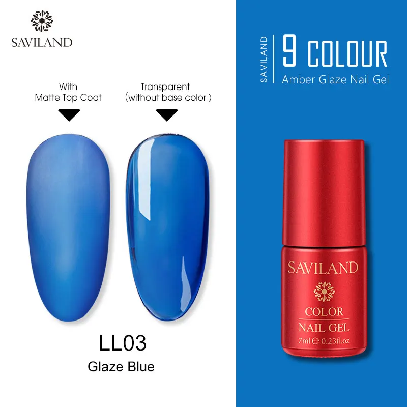 7ML LL03 SAVILAND Радужный Янтарный Гель-лак для ногтей креативный художественный Гель-лак для ногтей полупрозрачный праймер лак для ногтей - Цвет: 7ML LL03
