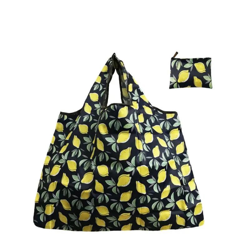 

Fashion Women Shopping Bag Floral Eco Shopping Travel Shoulder Bag Tote Handbag Folding Reusable Floral 68x58cm