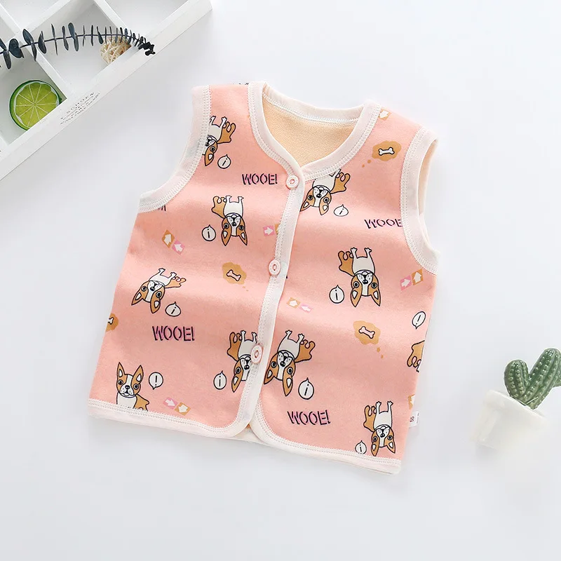 Детская зимняя куртка с принтом кошек на мальчика и девочку|Жилеты| |