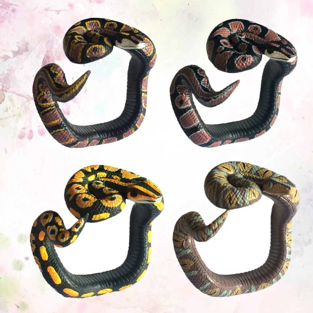 

4Pcs Bracelet Durable Funny Portable Horrible Tricks Python Bracelet Prank for Party