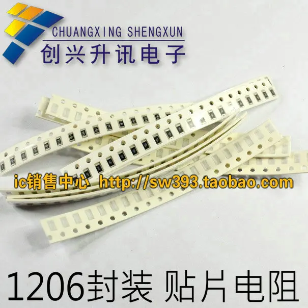 Бесплатная доставка. 1206 SMD резистор r 1 Европейский код r0 точность 5% ($1 7 = 100) |