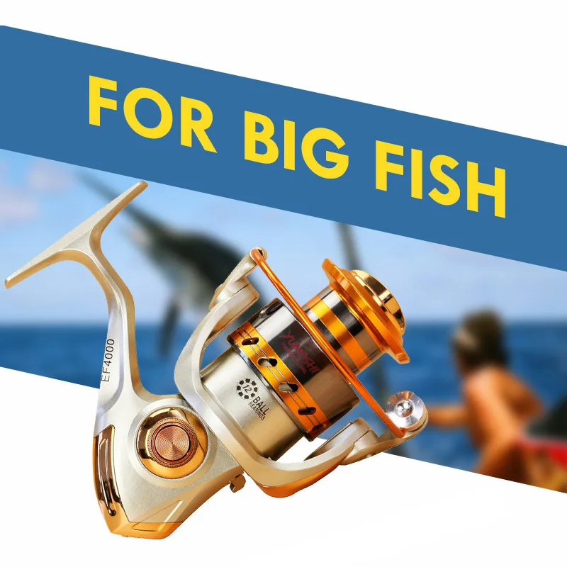 YUMOSHI спиннинговая Рыболовная катушка EF 500-9000 для морской рыбалки левая/правая 12