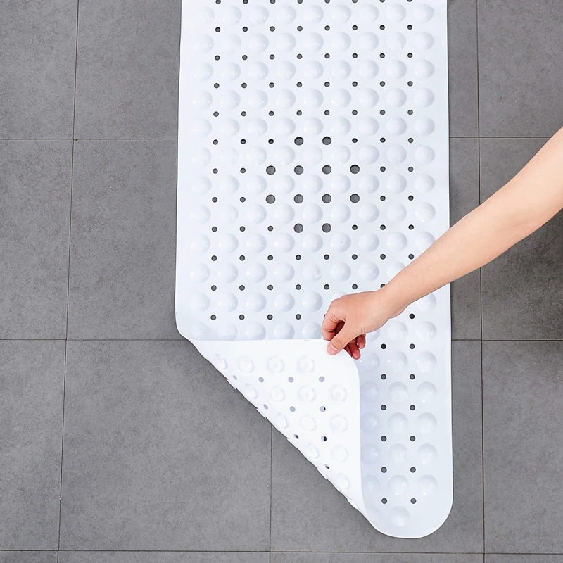 

Safety Antislip Shower Bath Mat with Suckers 40*100cm Nonslip Foot Pad for Bathtubs Point Massage Bath Mat PVC Bathroom Carpet