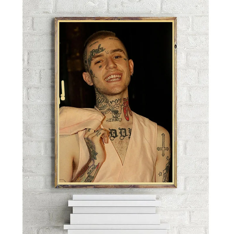 Lil Peep хип-хоп певица плакат Современная живопись настенные художественные картины стена спальни, декоративный плакат