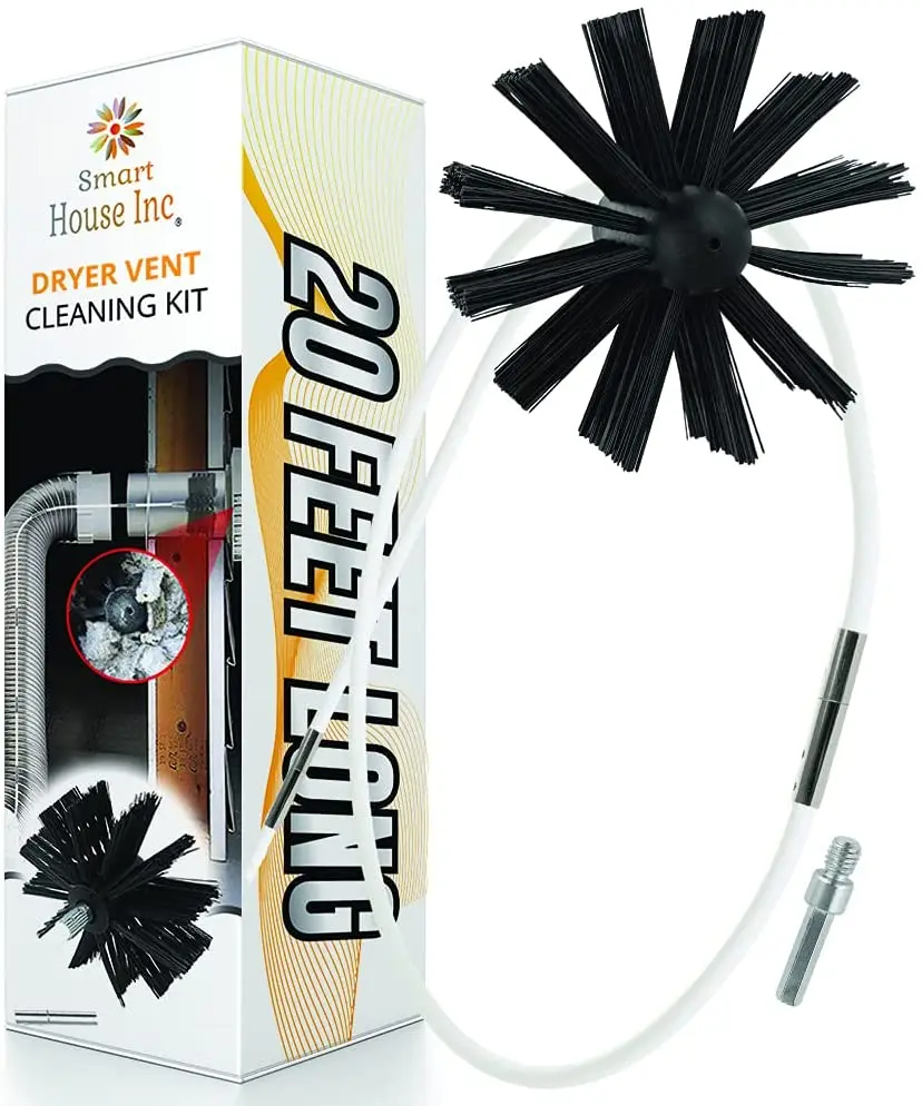 

Dryer Vent Cleaner Kit Innovative Lint Remover Reusable Strong Nylon| Flexible Lint Brush with Drill Attachment