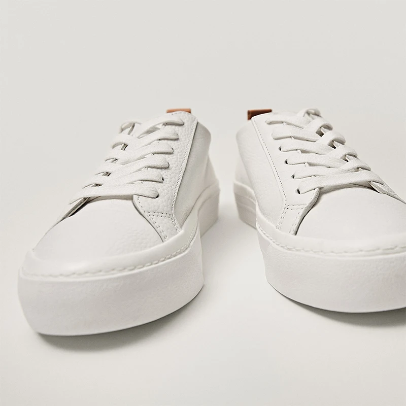 

2021 Summer Women Sneakers Genuine Leather Fashion White Sports Shoes Casual Flat Comfortable Platform Shoes Women