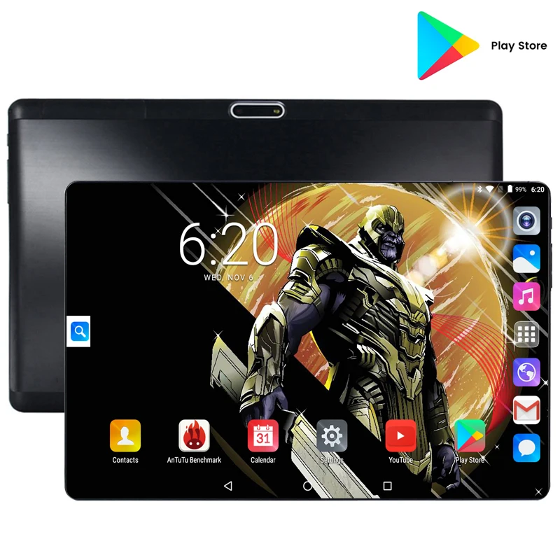 10 дюймов 4G FDD LTE планшет Восьмиядерный 1280*800 ips 6 ГБ ОЗУ 128 Гб ПЗУ две sim-карты Android 9,0 gps планшеты 10,1 Медиа Pad Youtube