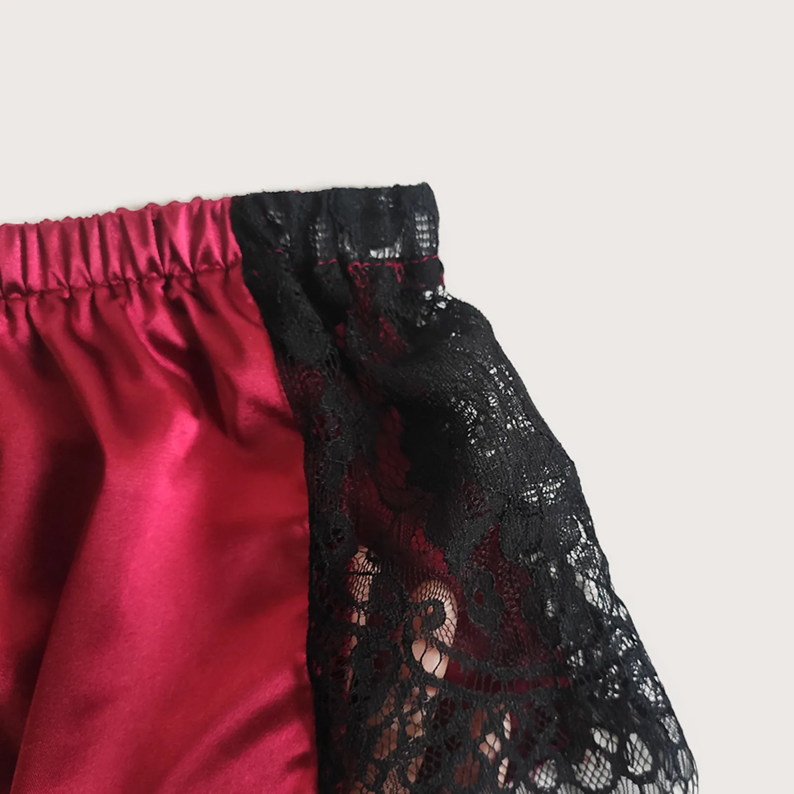 

New Women Sexy Pajamas Set Satin Camisole Top Panties Sleepwear Underwear Set Ladies Lace Nightwear lingerie femme 2021 A70