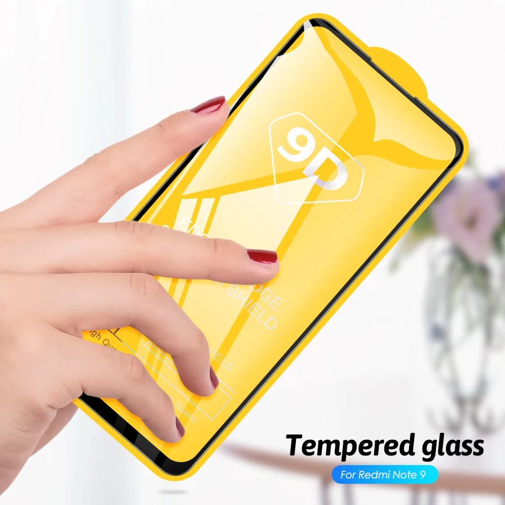Защитное стекло для xiaomi redmi note 9 s красная Защитная пленка экрана mi 2 в 1 pro