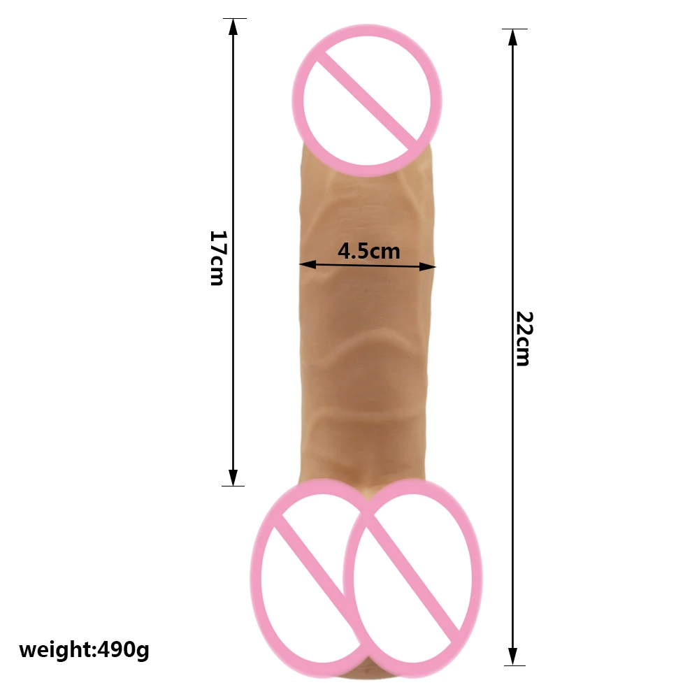 Мягкий Реалистический фаллоимитатор Искусственный член женский мастурбатор