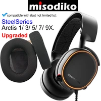 misodiko replacement ear pads cushions kit for steelseries arctis 1 3 5 7 9x gaming headset headphones repair parts earpads