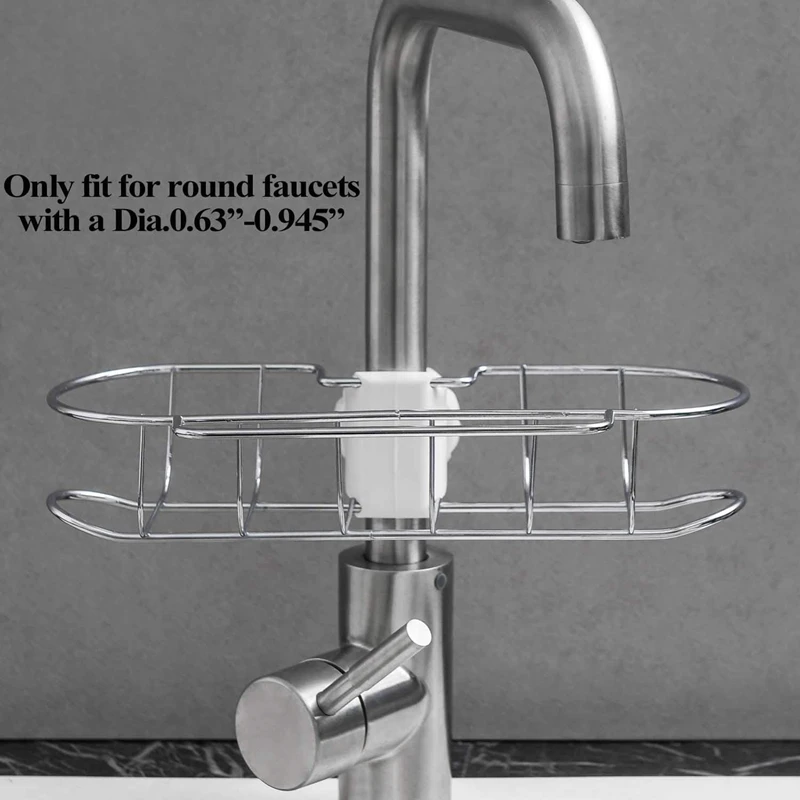 Держатель для губки кухонной мойки, органайзер для металлического ванны, держатель жидкости, кран-решетка, лоток для душа, фиксатор серебристого цвета.