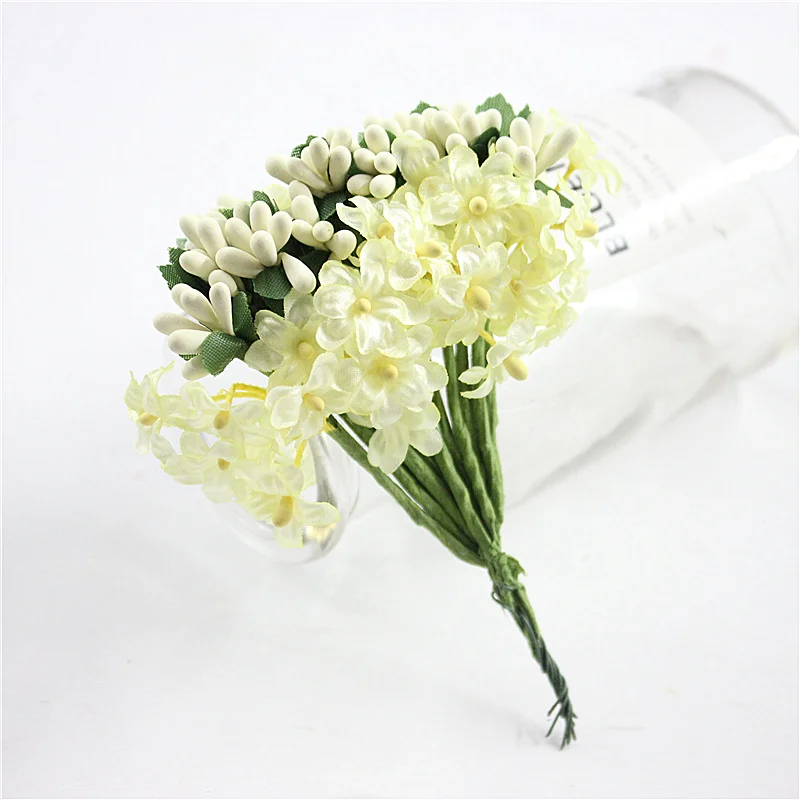 Новинка 144 шт. Изящные цветы сливы ручная имитация высокого качества аксессуары