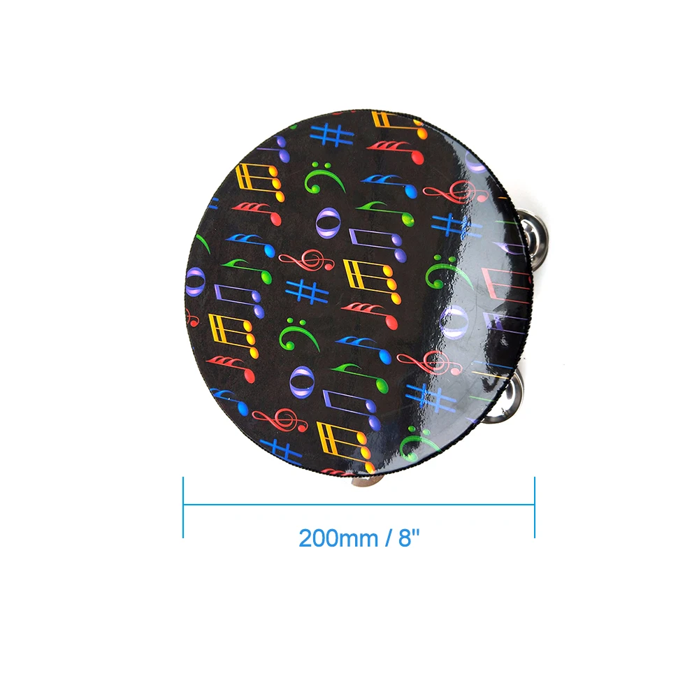 8 &quotручной Тамбурин барабан колокольчик с металлическими Jingles ударный