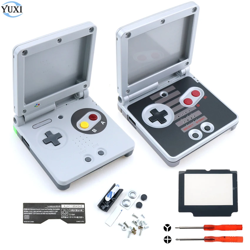 Полный комплект корпуса YuXi запасная часть для Nintendo Gameboy Advance SP GBA чехол крышка с