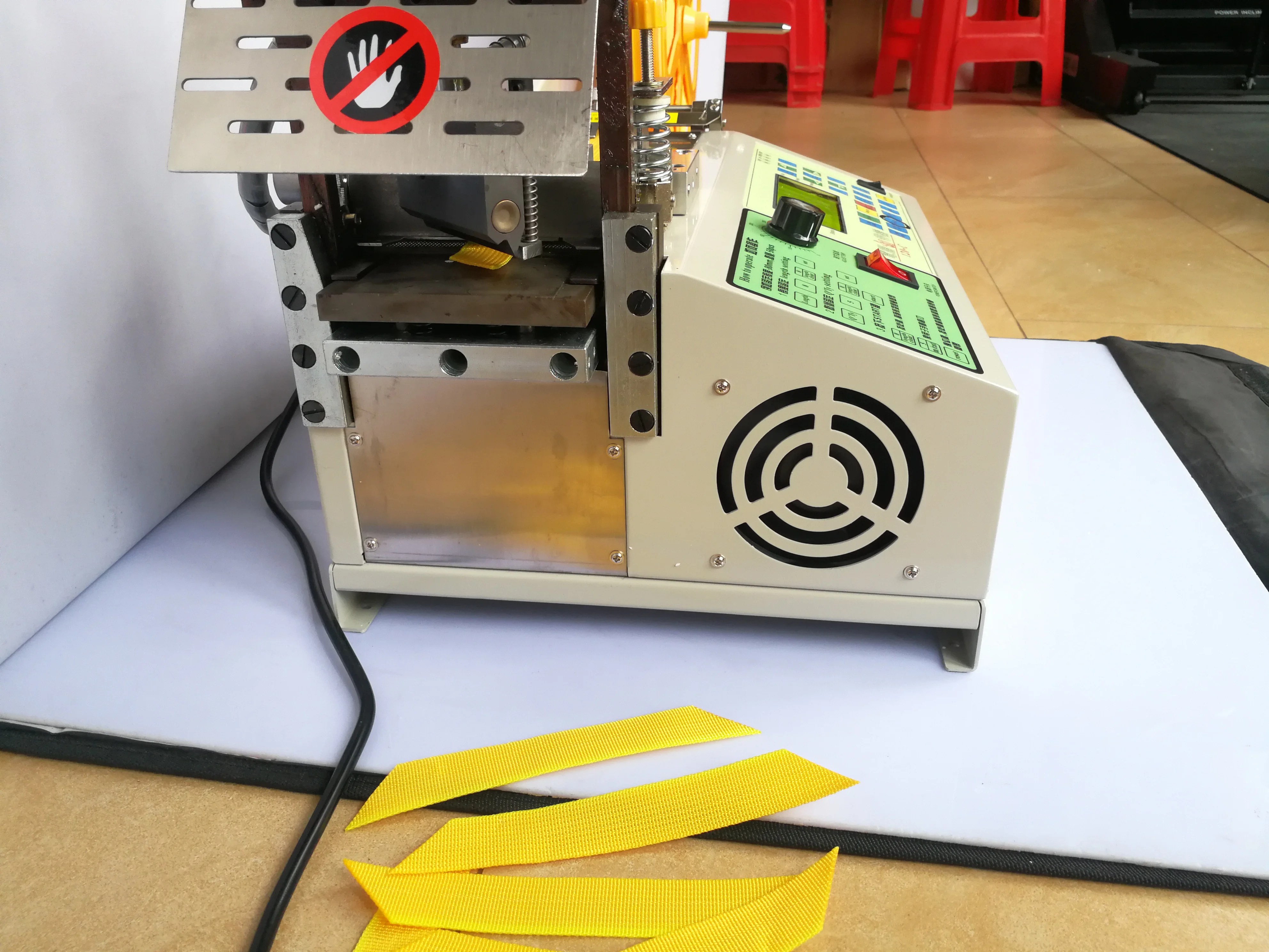 120-C computer automatic Cloth belt Oblique hot cutting machine tape zipper Nylon webbing elastic | Инструменты