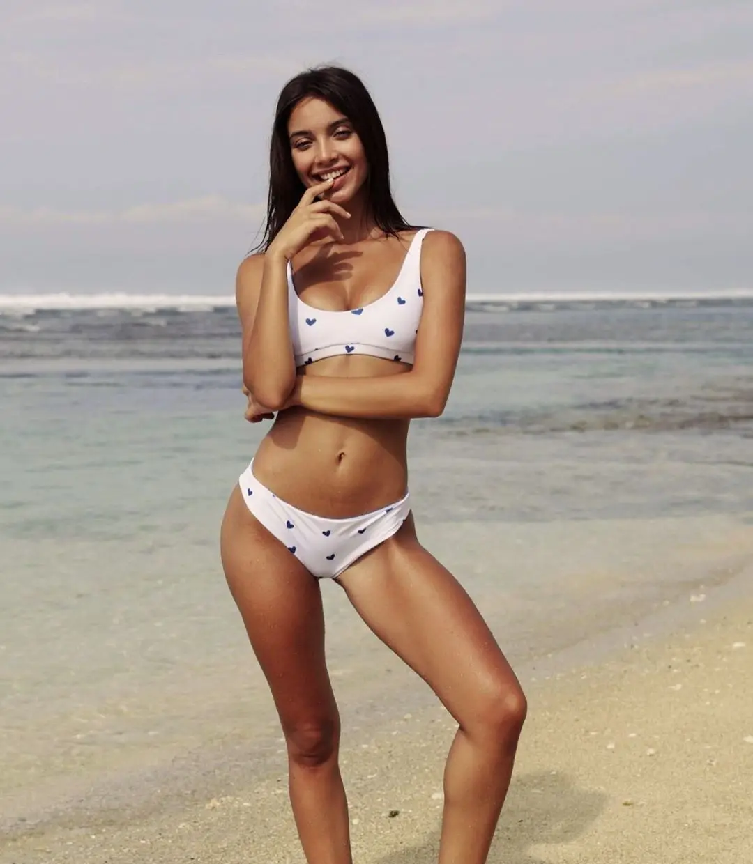 Бикини 2019 женский купальный костюм купальник раздельный с принтом любви милые