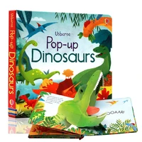3d childrens story book peep inside pop up dinosaurs english educational 3d flap picture books baby children reading book