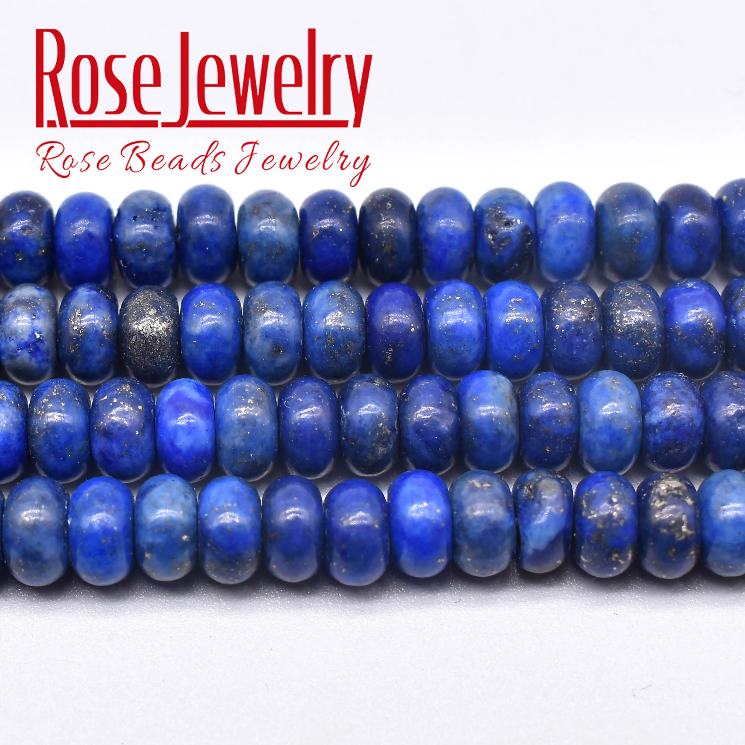 

Natural Stone Lapis Lazuli Beads Rondelle Loose Spacer Beads 15" Strand For Jewelry Making DIY Earring Bracelet Accessorie