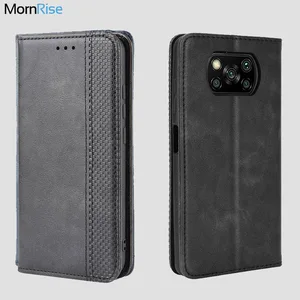 for xiaomi mi poco x3 x3 pro gt case book wallet vintage magnetic leather flip cover card stand soft cover luxury phone bags free global shipping